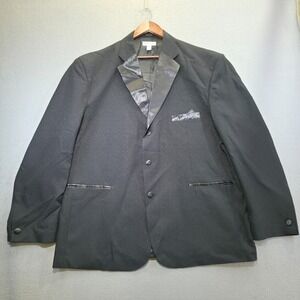 Sean Ray Men's Black 3 Button Tuxedo Jacket Size 50/46
